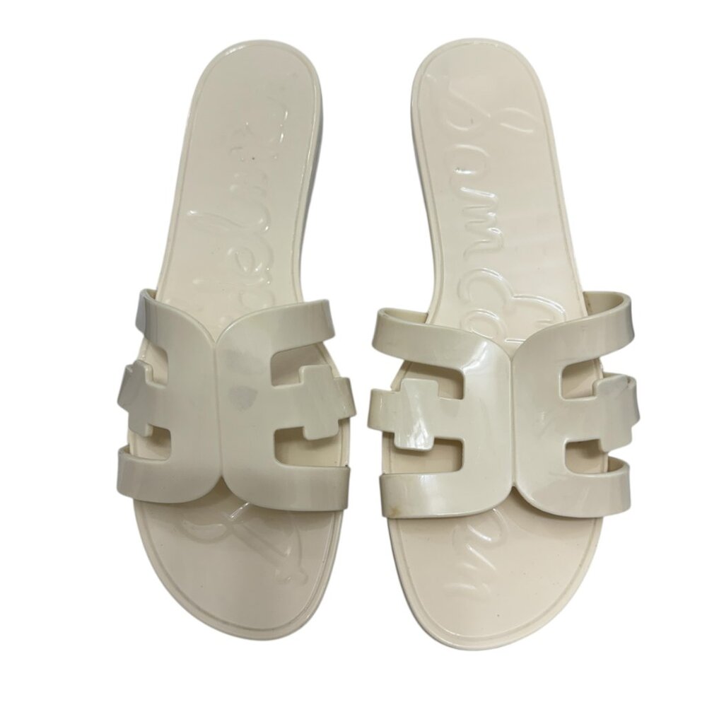Sam Edelman Bay Jelly Double E Signature Logo Slide Sandals Women's size 12